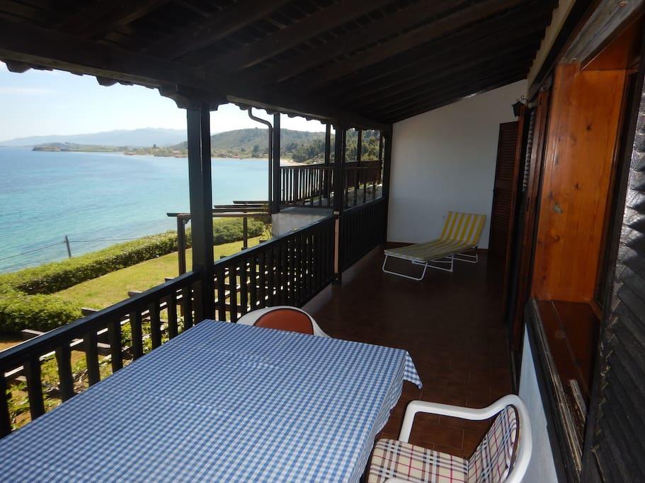 Sangue Blu Beachfront Villa Apartment Agios Nikolaos  Esterno foto
