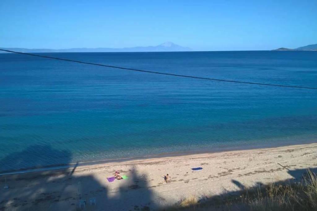 Sangue Blu Beachfront Villa Apartment Agios Nikolaos  Esterno foto