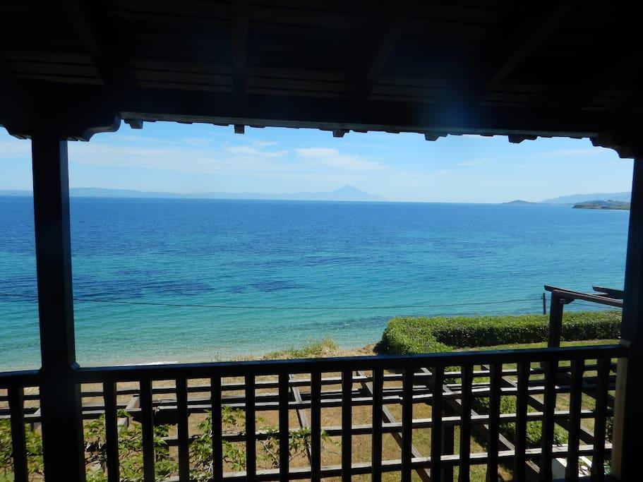 Sangue Blu Beachfront Villa Apartment Agios Nikolaos  Esterno foto