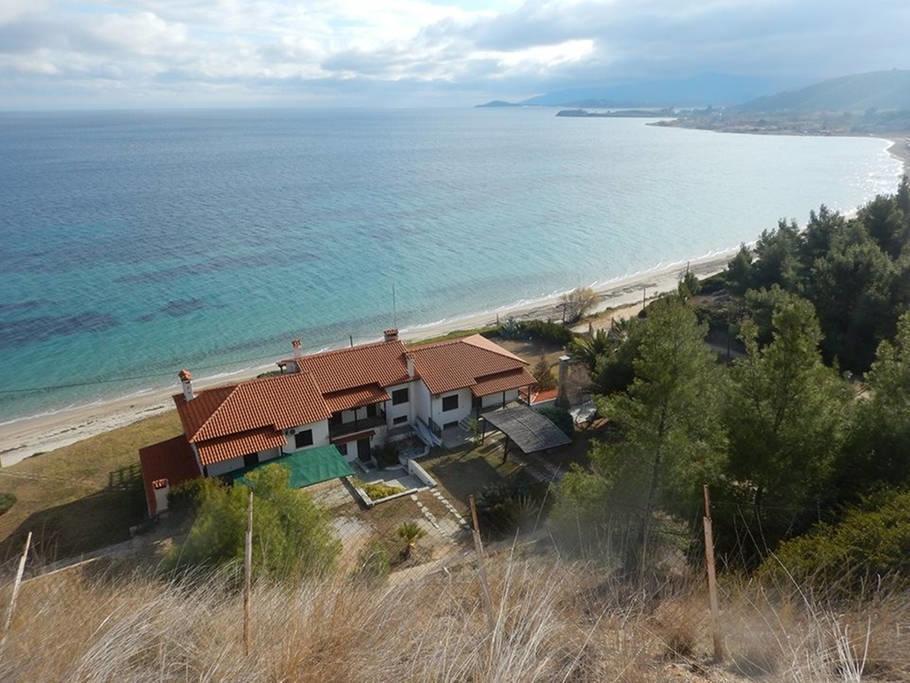 Sangue Blu Beachfront Villa Apartment Agios Nikolaos  Esterno foto